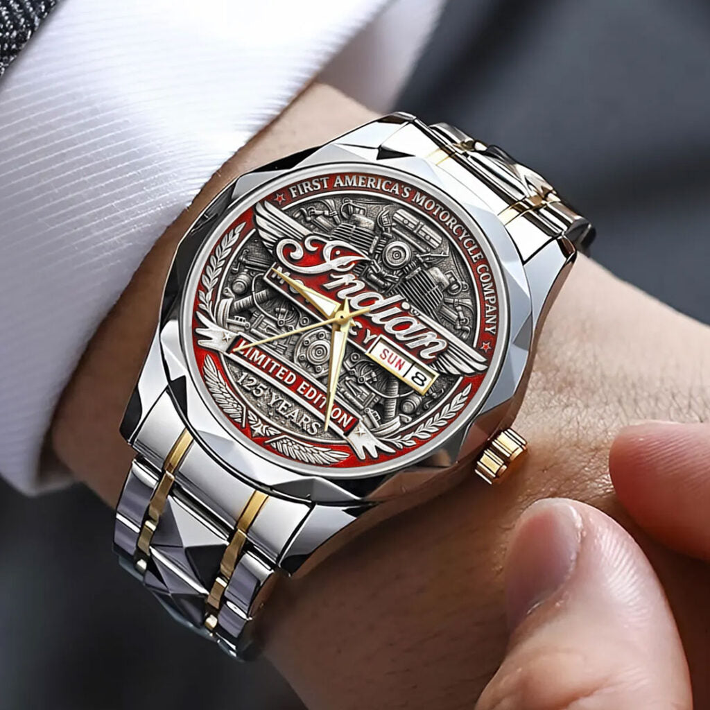 Indian Motorcycle 125th Anniversary Alloy Luxury Quartz Watch - TANTN21656