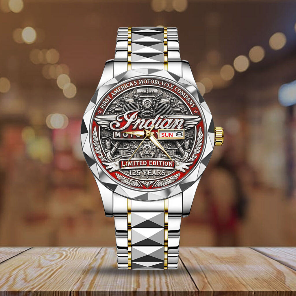 Indian Motorcycle 125th Anniversary Alloy Luxury Quartz Watch - TANTN21656