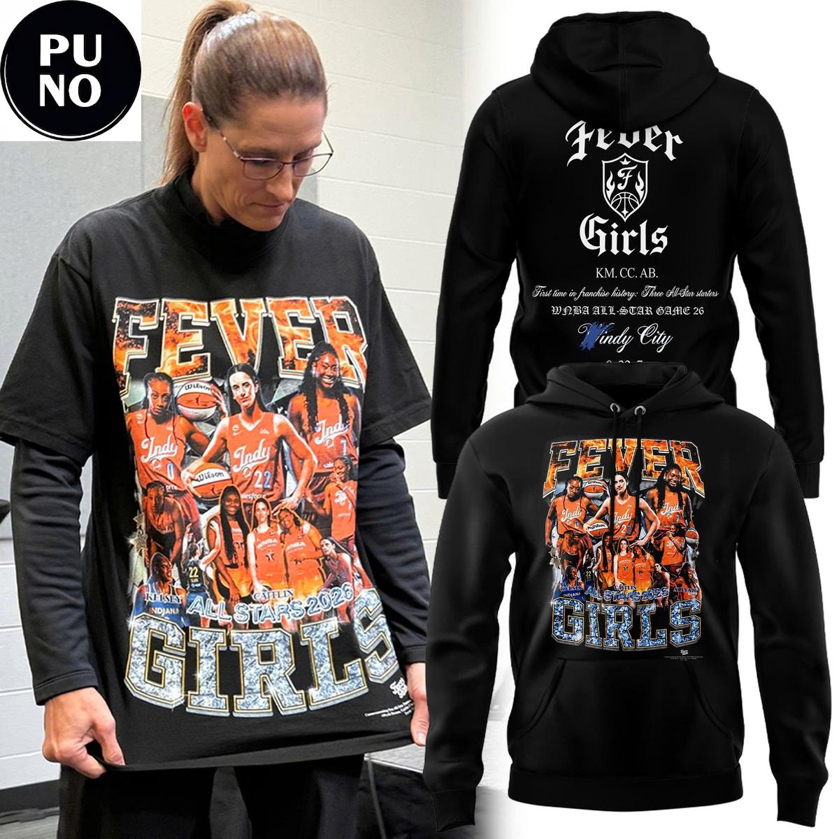 Indiana Fever 2026 Fever Girls Hoodie T-Shirt