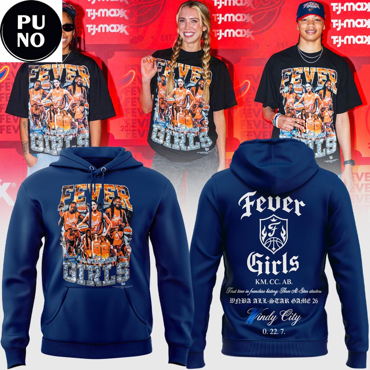 Indiana Fever 2026 Fever Girls Hoodie T-Shirt