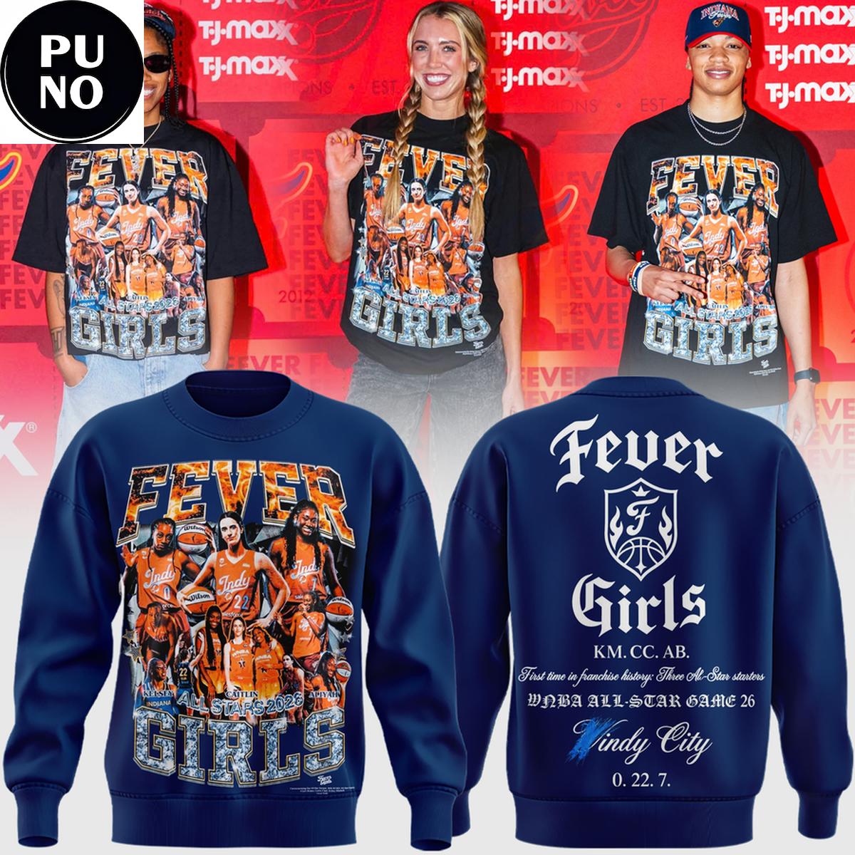 Indiana Fever 2026 Fever Girls Hoodie T-Shirt