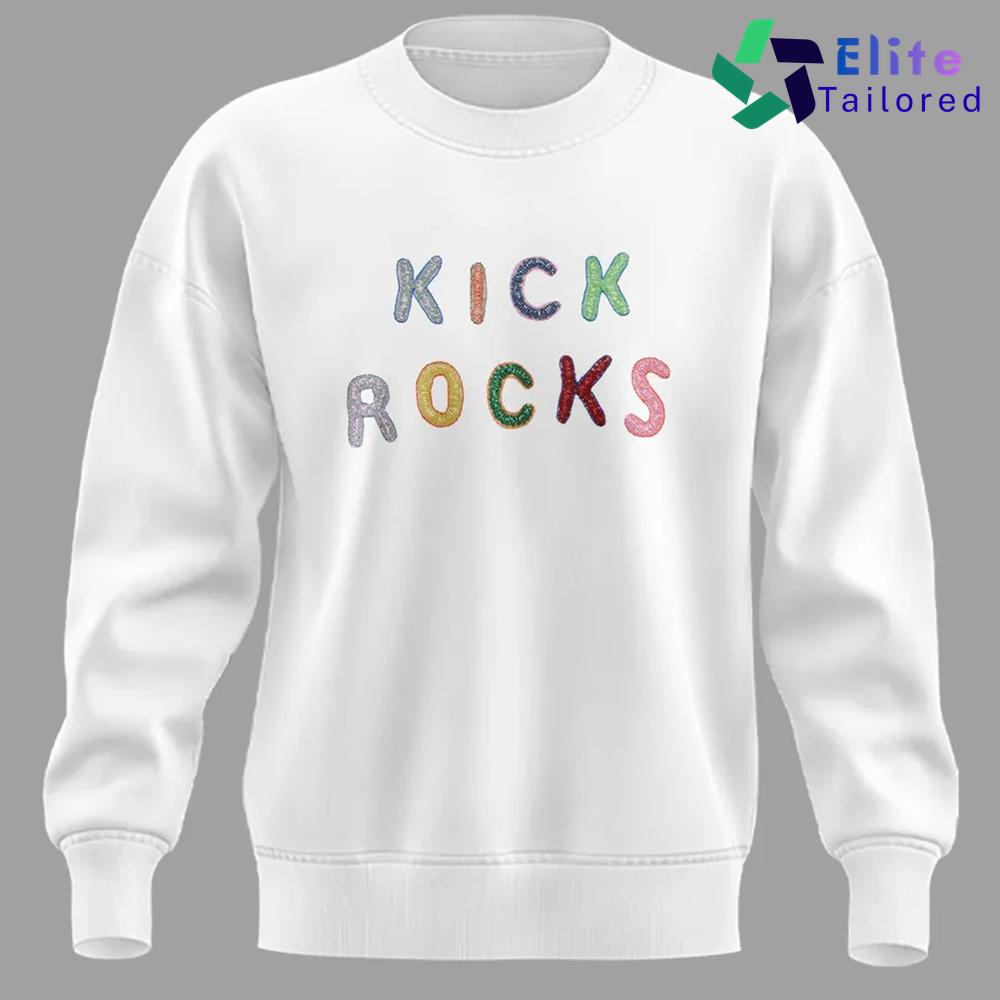 Indiana Fever Kick Rocks 2026 White Graphic Sweatshirt
