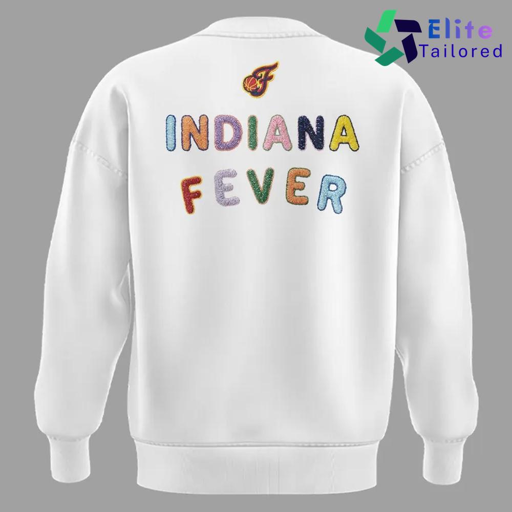 Indiana Fever Kick Rocks 2026 White Graphic Sweatshirt
