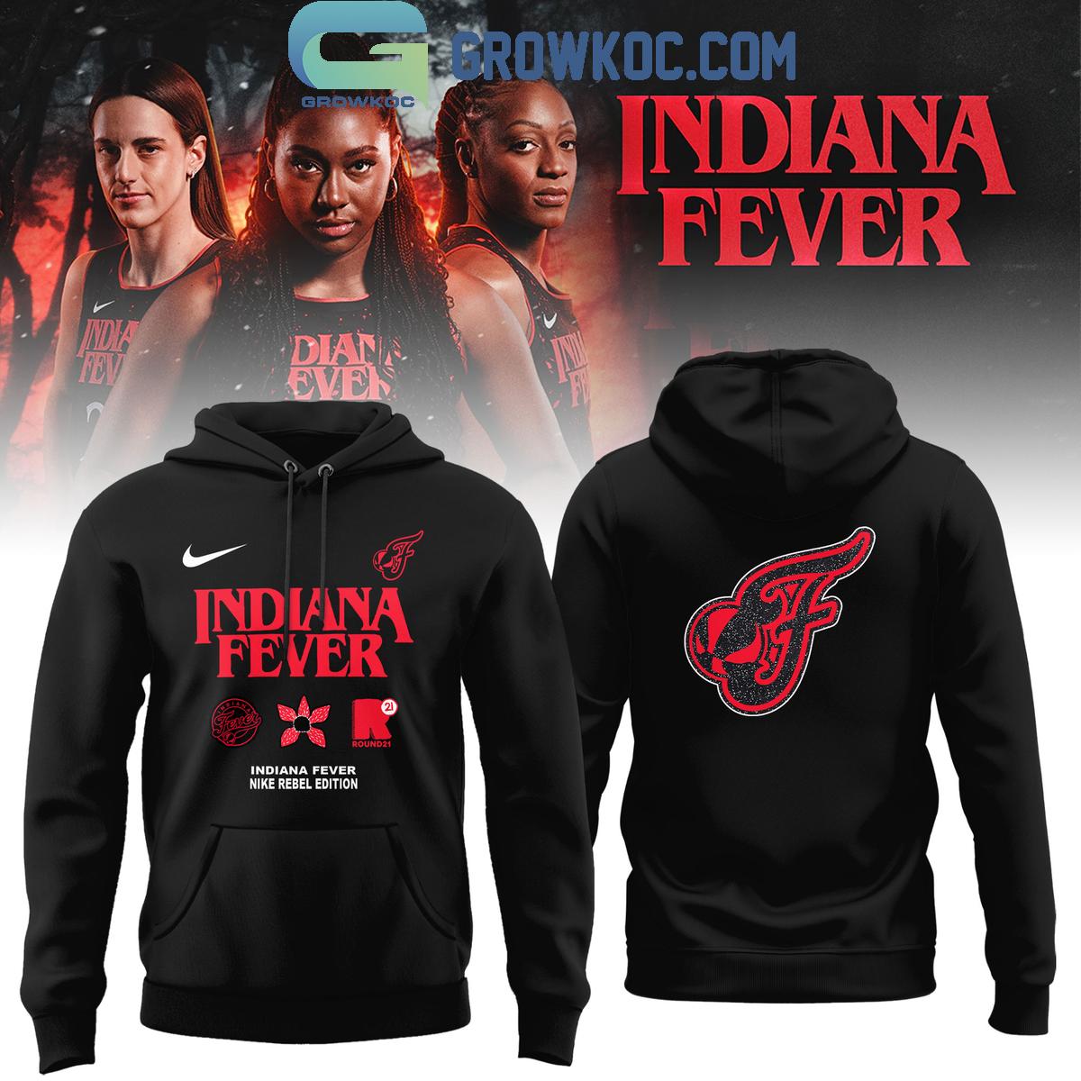 Indiana Fever Mix Stranger Things Hoodie Shirt