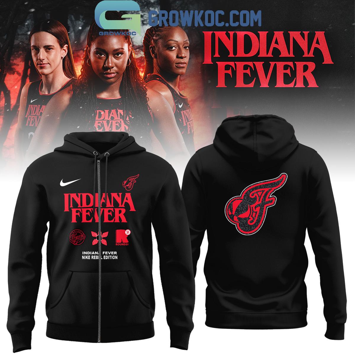Indiana Fever Mix Stranger Things Hoodie Shirt