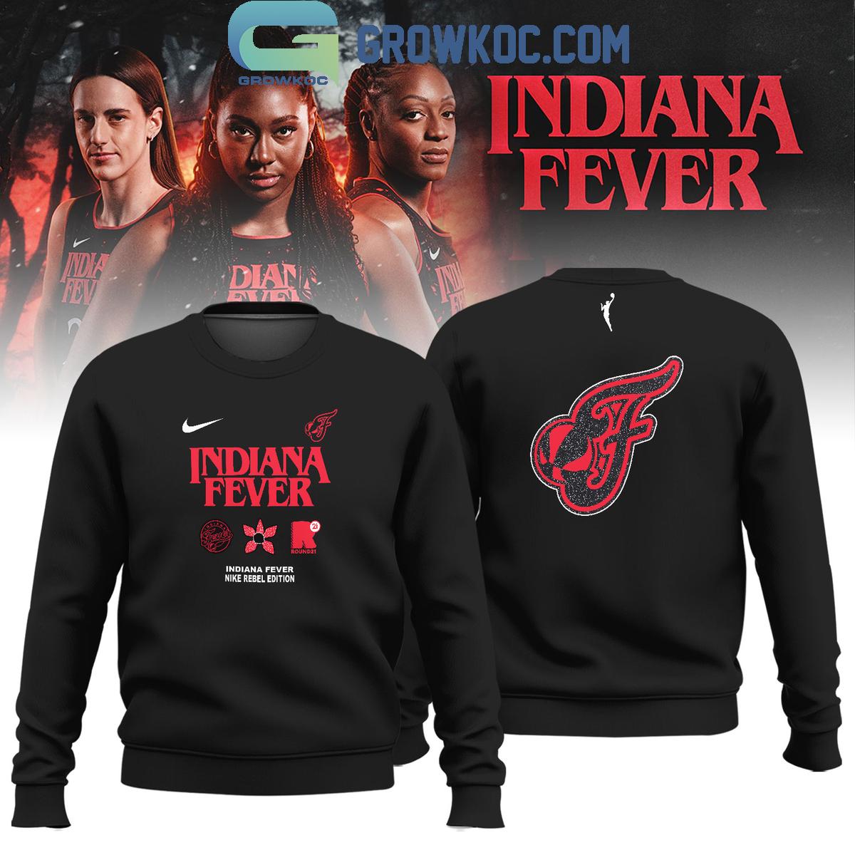 Indiana Fever Mix Stranger Things Hoodie Shirt