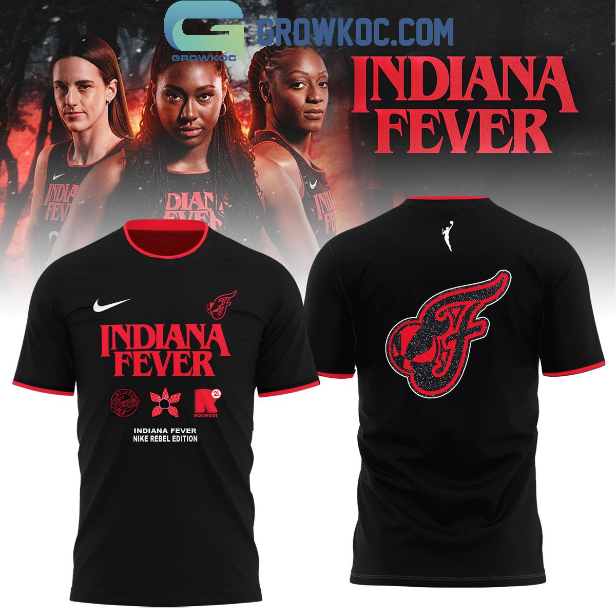 Indiana Fever Mix Stranger Things Hoodie Shirt