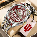 Indiana Hoosiers Football 2025 National Champions Alloy Luxury Quartz Watch - MAITM14544