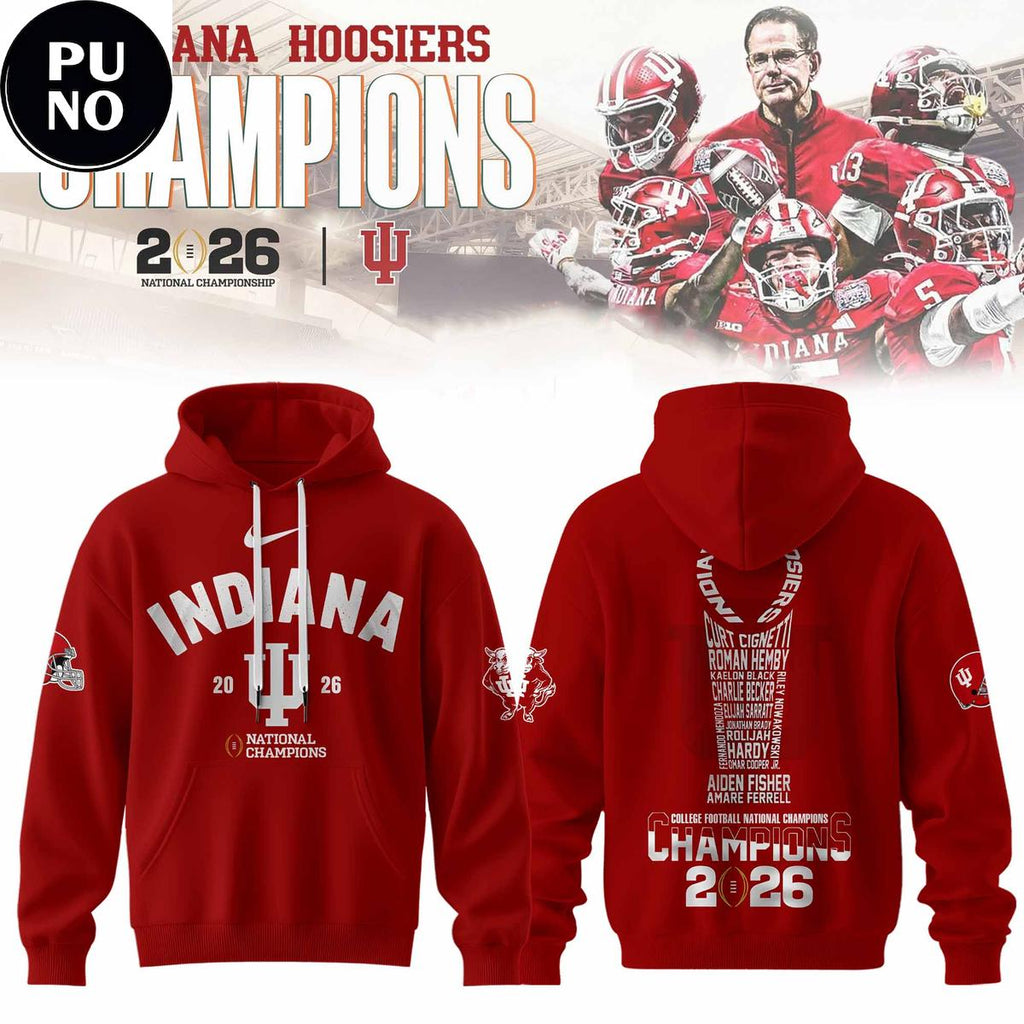 Indiana Hoosiers Football National Champions 2026 Hoodie T-Shirt