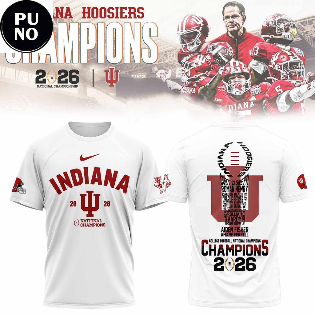 Indiana Hoosiers Football National Champions 2026 Hoodie T-Shirt