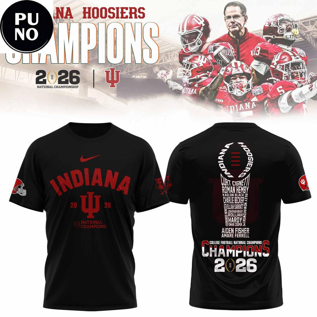 Indiana Hoosiers Football National Champions 2026 Hoodie T-Shirt