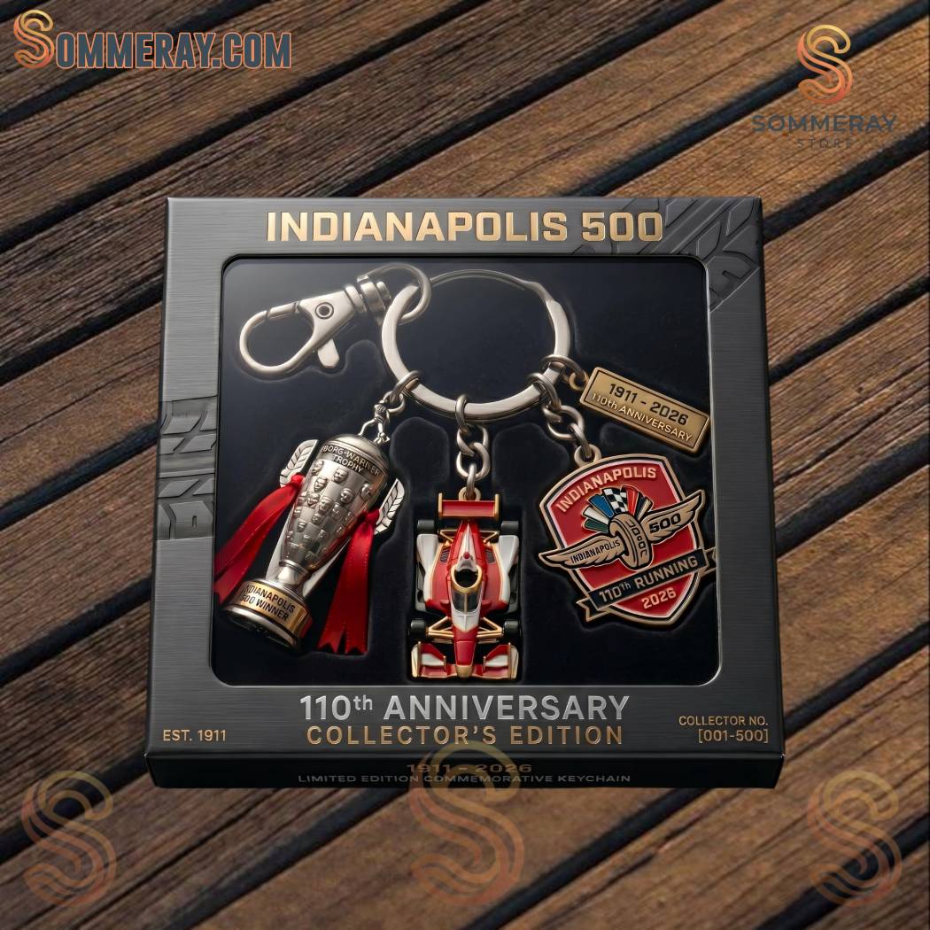Indianapolis 500 110th Anniversary 1911-2026 Keychain
