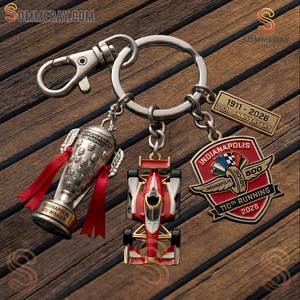 Indianapolis 500 110th Anniversary 1911-2026 Keychain