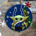 Indianapolis Colts Baby Yoda Ornament Christmas Tree Decorations NFL Gifts