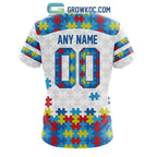 Indianapolis Colts NFL Autism Awareness Personalized Hoodie T Shirt
