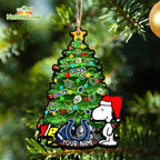 Indianapolis Colts Snoopy Peanuts Custom Christmas Ornament Xmas Tree Decorations