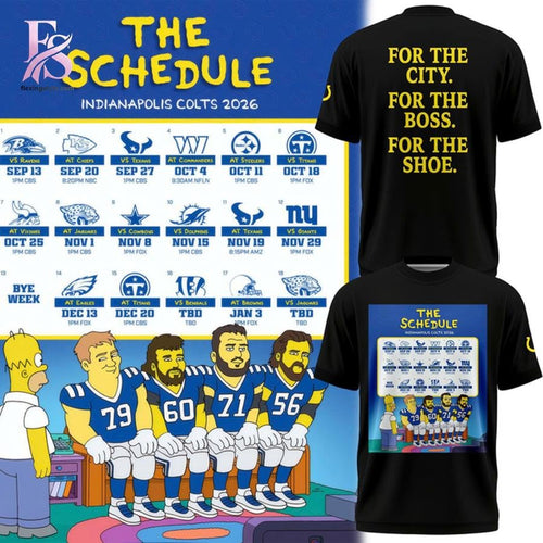 Indianapolis Colts The Schedule The Simpsons T-Shirt