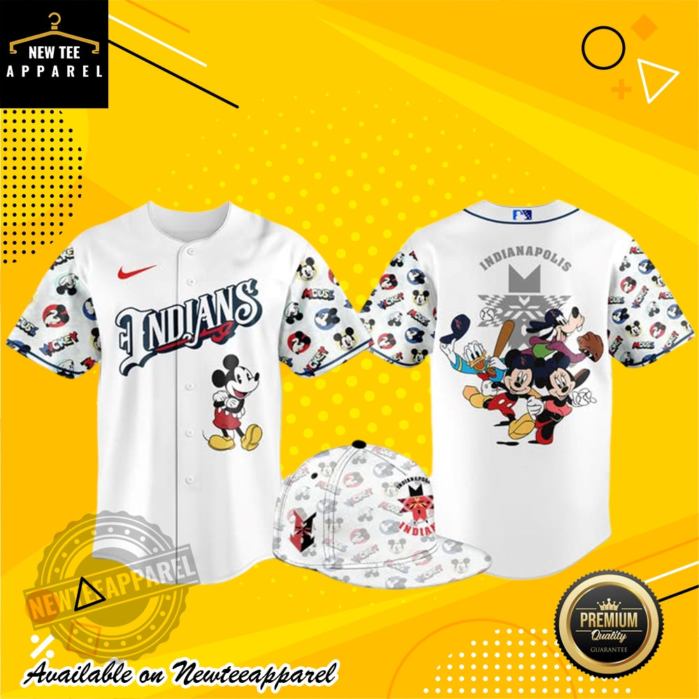 Indianapolis Indians Mickey Mouse Baseball Jersey