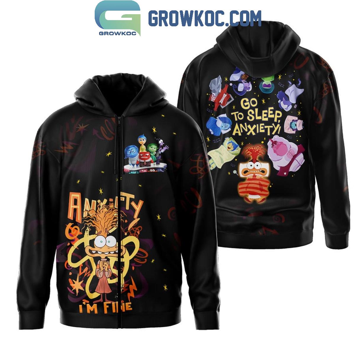 Inside Out Go To Sleep Anxiety Fan Hoodie Shirts