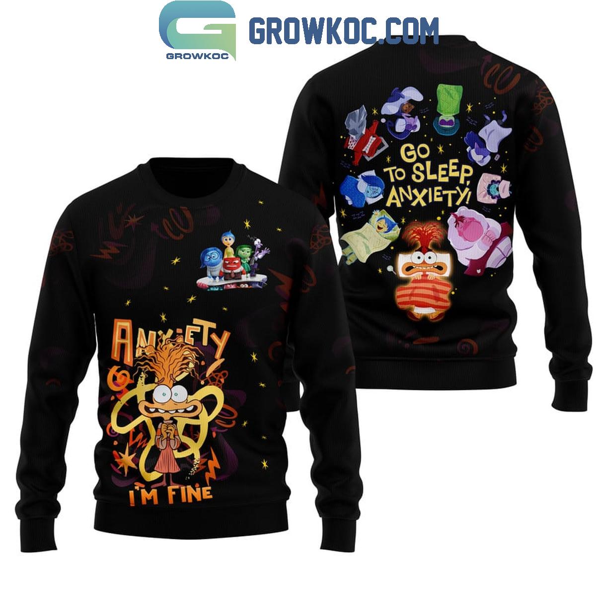 Inside Out Go To Sleep Anxiety Fan Hoodie Shirts
