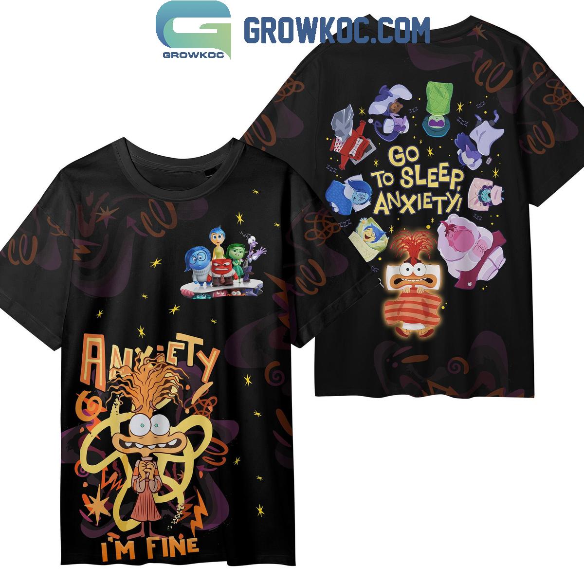 Inside Out Go To Sleep Anxiety Fan Hoodie Shirts