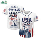 Inspiring Our Future Us 250th Anniversary – Personalized Baseball Jersey – Gift For Patriots