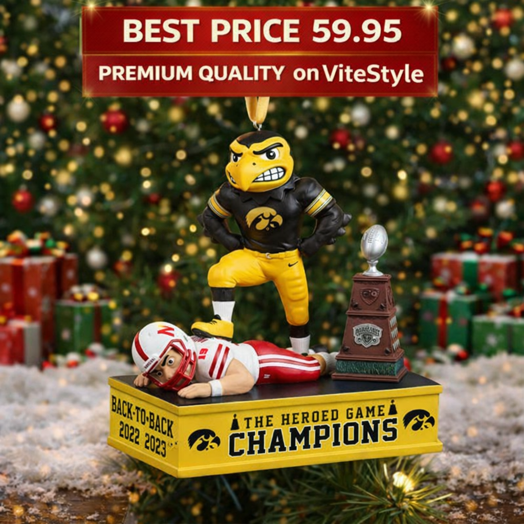 Iowa Hawkeyes The Heroed Game Champion Ornament