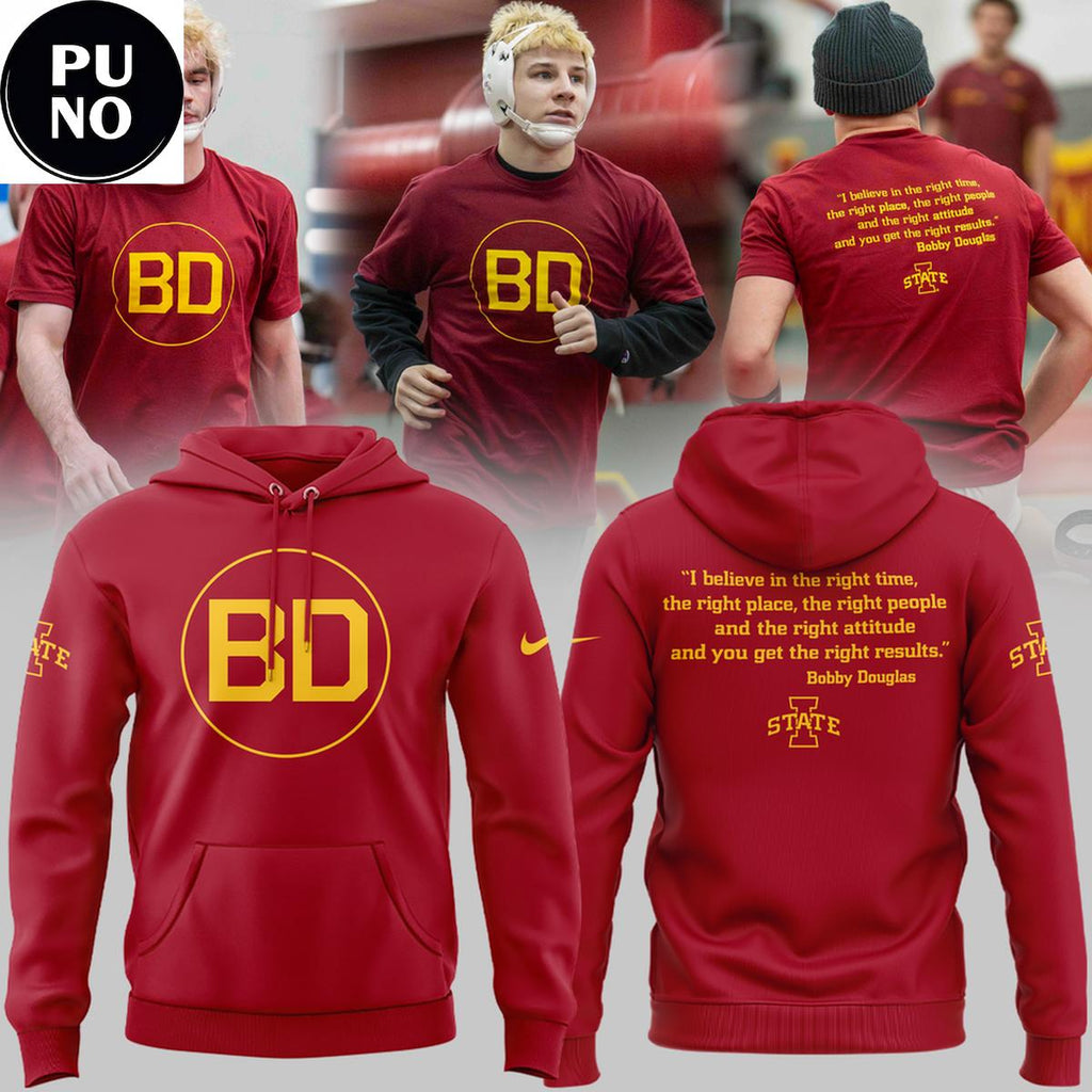 Iowa State Wrestling Honoring Bobby Douglas 2026 Hoodie T-Shirt