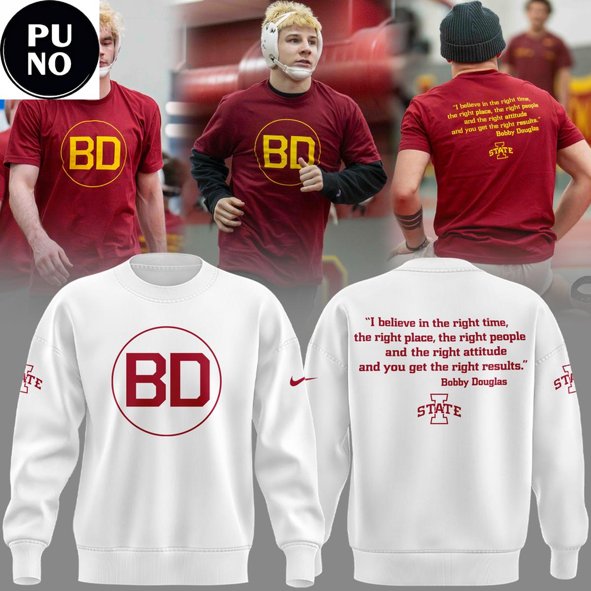 Iowa State Wrestling Honoring Bobby Douglas 2026 Hoodie T-Shirt