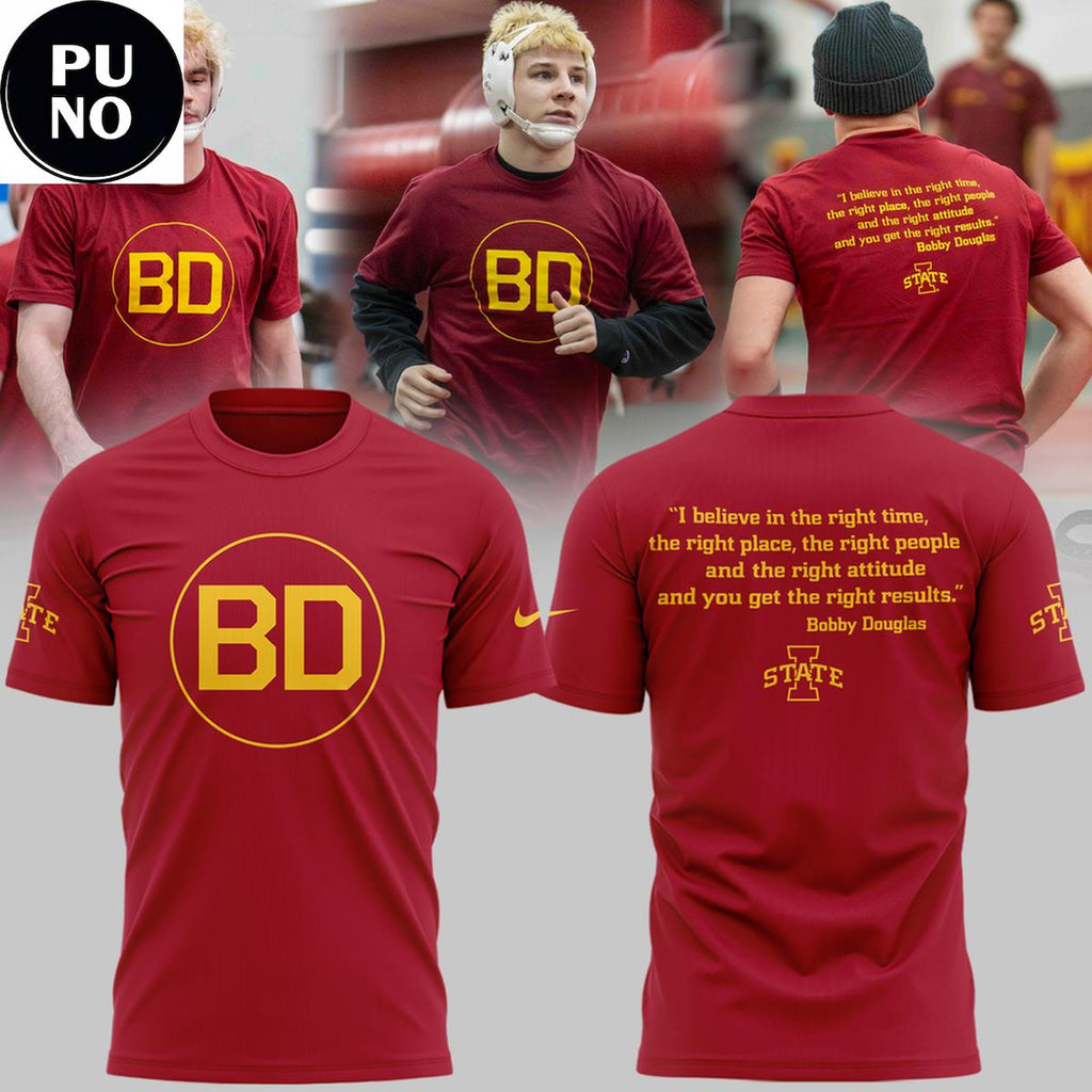 Iowa State Wrestling Honoring Bobby Douglas 2026 Hoodie T-Shirt