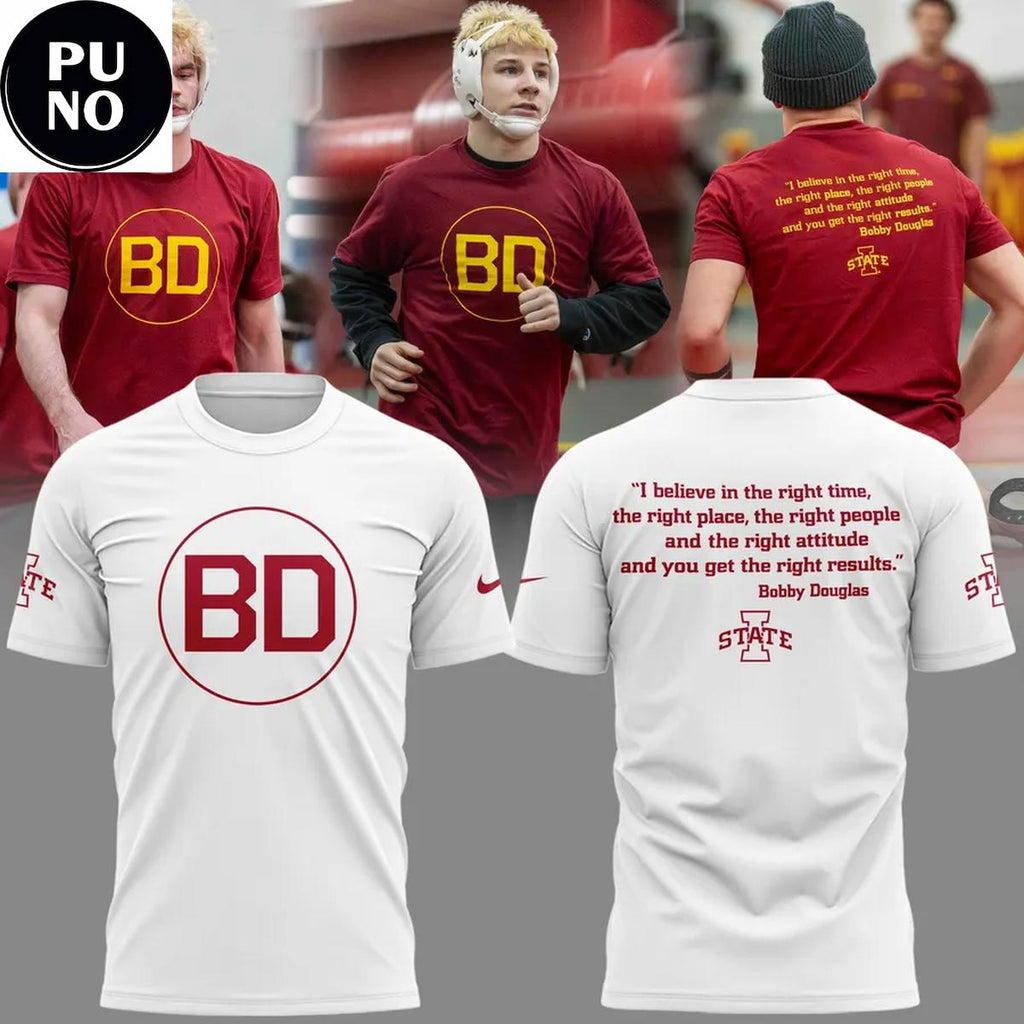 Iowa State Wrestling Honoring Bobby Douglas 2026 Hoodie T-Shirt