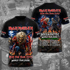 Iron Maiden 2026 World Tour 3D Apparel – TMTHU7116
