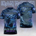 Iron Maiden 2026 World Tour 3D Apparel – TMTHU7135