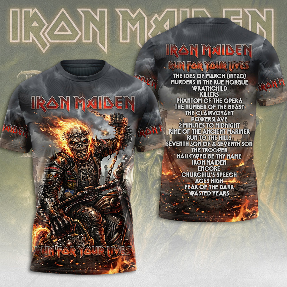 Iron Maiden 2026 World Tour 3D Apparel – TMTHU7324
