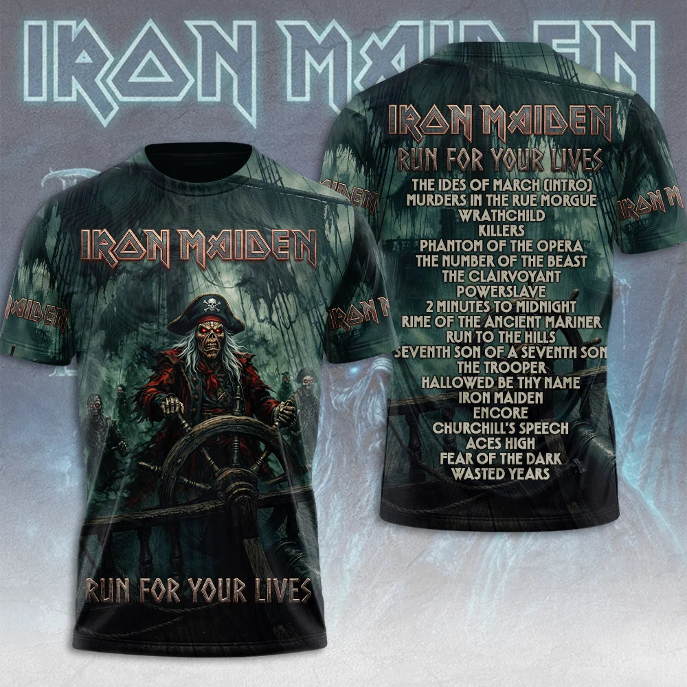Iron Maiden 2026 World Tour 3D Apparel – TMTHU8748