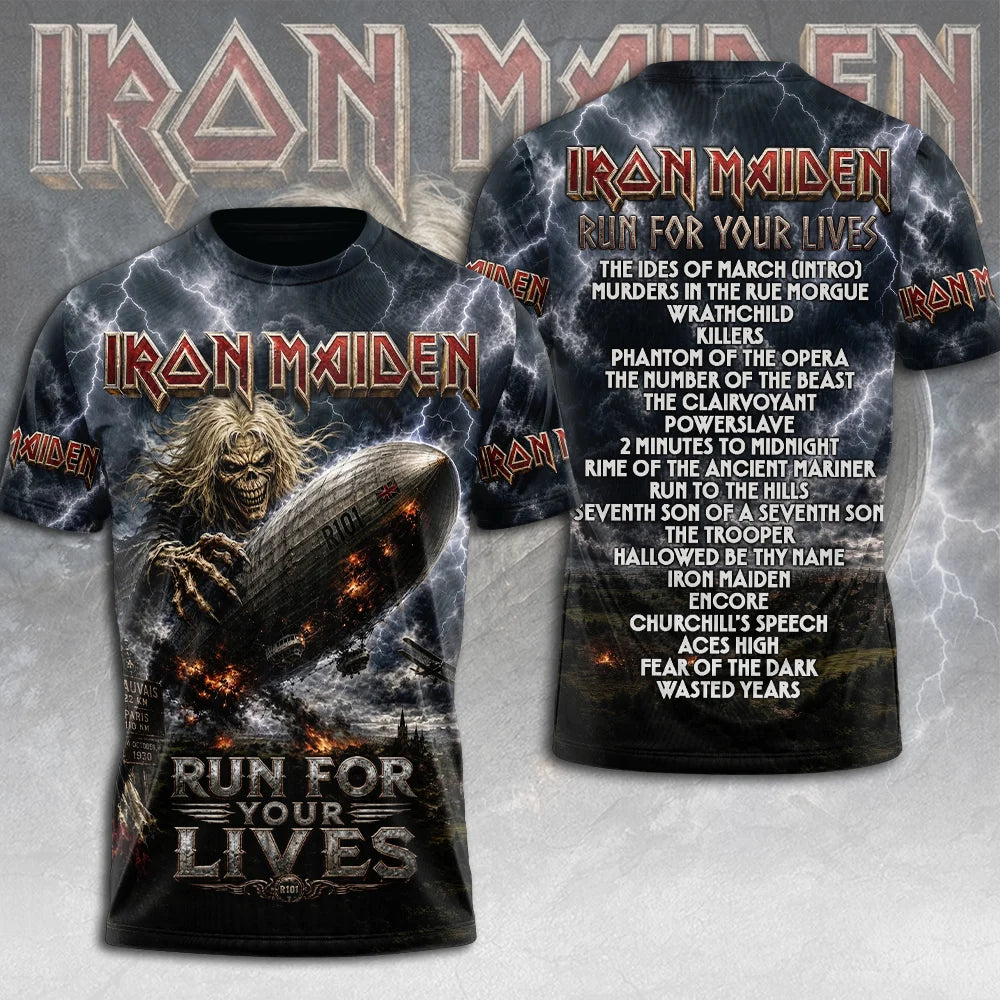 Iron Maiden 2026 World Tour 3D Apparel – TMTHU9118