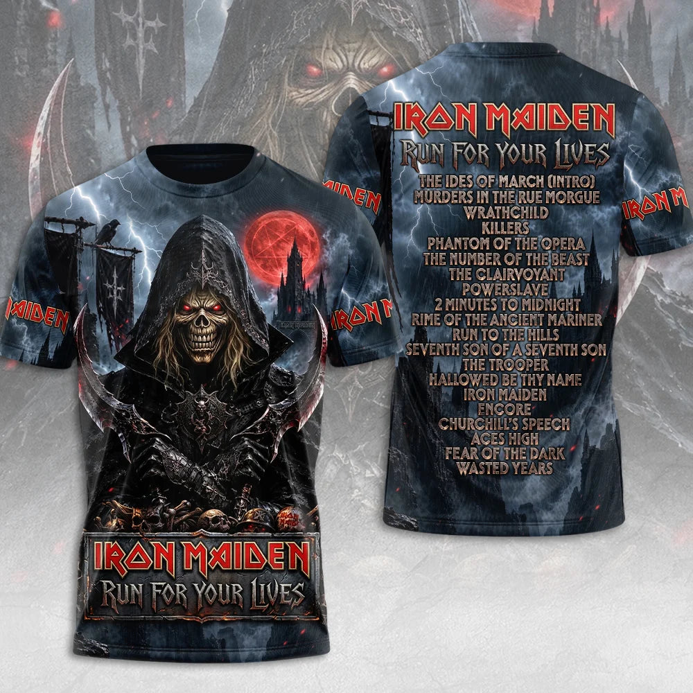 Iron Maiden 2026 World Tour 3D Apparel – TMTHU9548