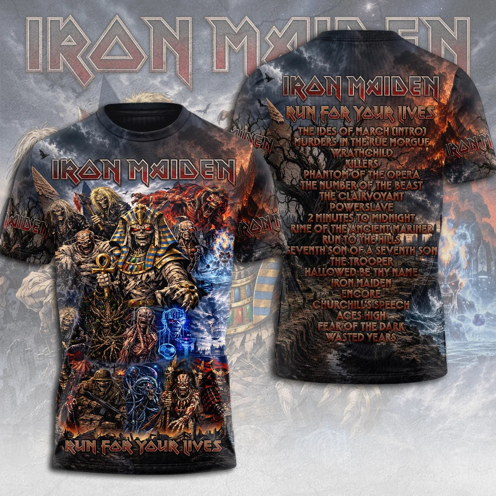 Iron Maiden 2026 World Tour 3D Apparel – TMTHU9566