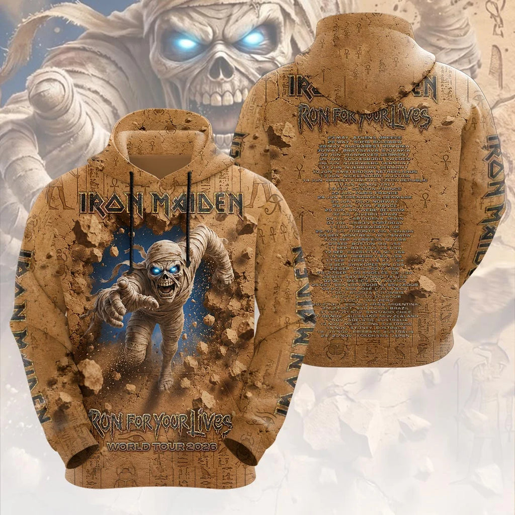 Iron Maiden 2026 World Tour 3D Apparel – HOATT20922