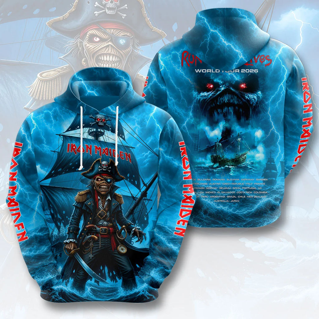 Iron Maiden 2026 World Tour 3D Apparel – HOATT20529