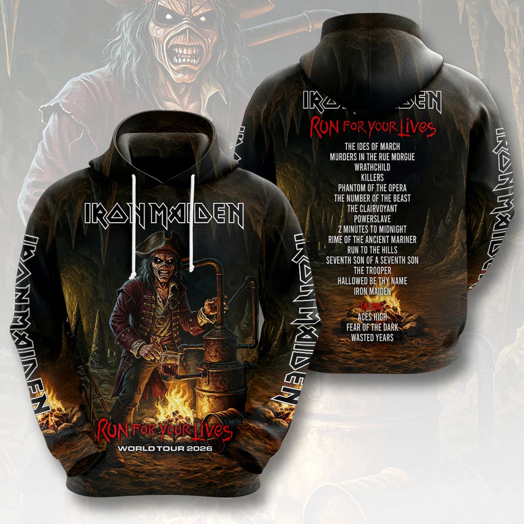 Iron Maiden 2026 World Tour 3D Apparel – HOATT20560