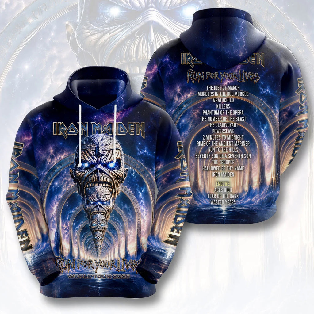 Iron Maiden 2026 World Tour 3D Apparel – HOATT20632