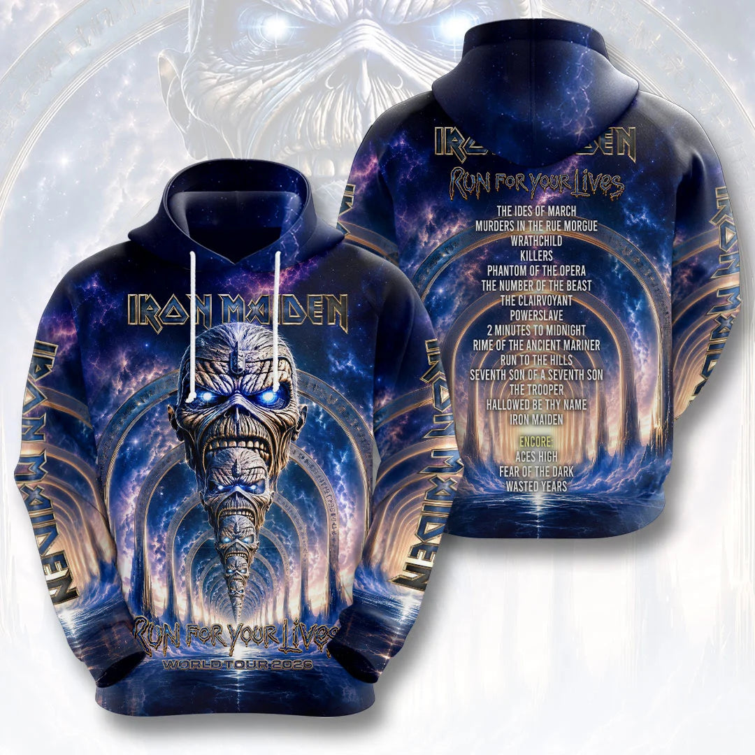 Iron Maiden 2026 World Tour 3D Apparel – HOATT20632