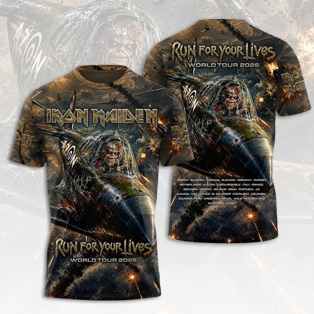 Iron Maiden 2026 World Tour 3D Apparel – HOATT20451