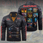 Iron Maiden 2D Leather Yellow Fleece Jacket – TMTHU6372