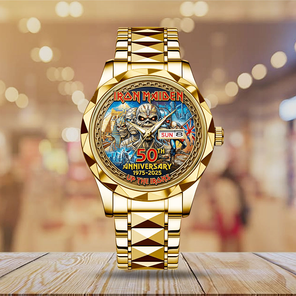 Iron Maiden 50th Anniversary Alloy Luxury Quartz Watch - MAITM14240