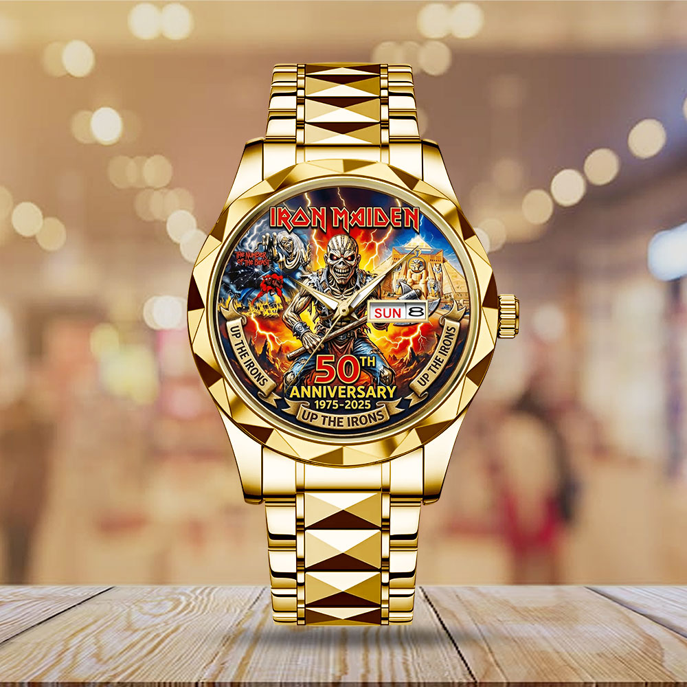 Iron Maiden 50th Anniversary Alloy Luxury Quartz Watch - MAITM14242