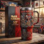 Iron Maiden 50th Anniversary Tumbler