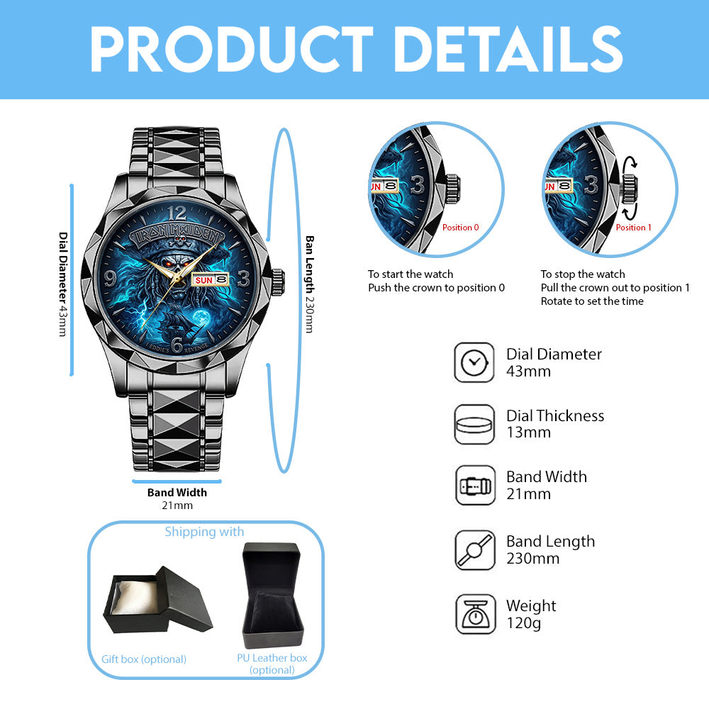 Iron Maiden Alloy Luxury Quartz Watch - TMTHU7905