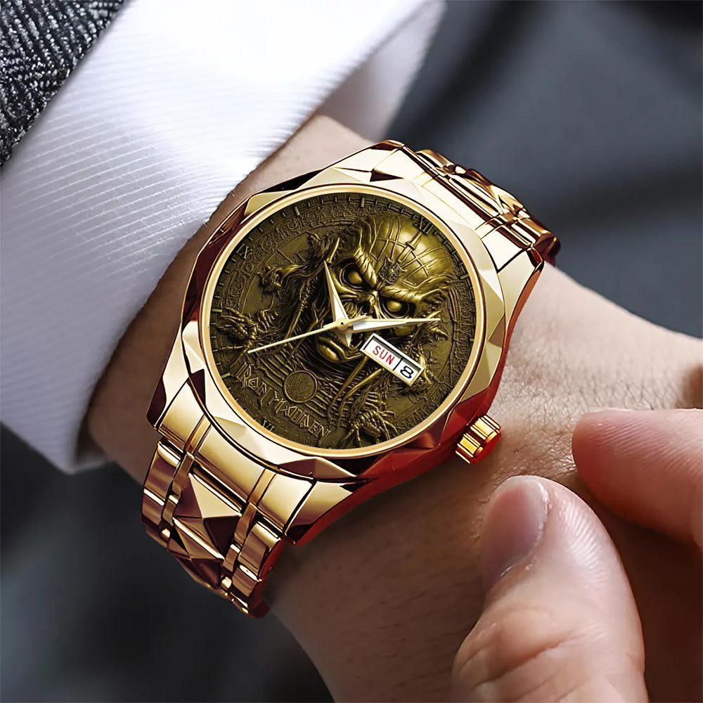 Iron Maiden Alloy Luxury Quartz Watch - GNE 3986